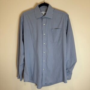 Southern Tide Mens Gingham Check Long Sleeve Button‎ Down Shirt Blue Sz M